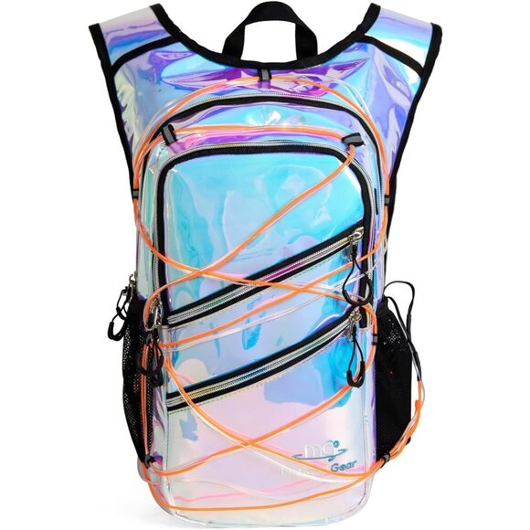 MJC Other - Hydration Backpack Holographic With Water Bladder Pockets Running Hiking Biking